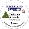 Christmas Pretzels (White Chocolate with Sprinkles)